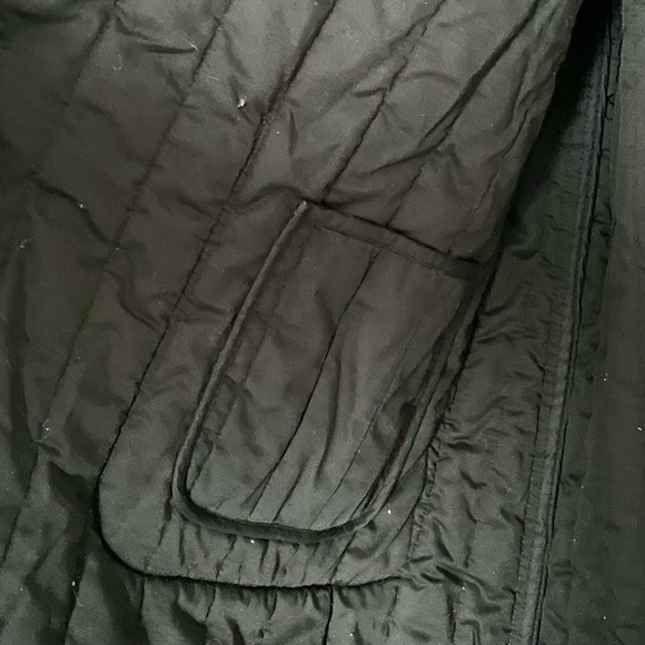 UNIQLO x Ines de La Fressange Quilted Cotton Long Coat Black A-Line French Shic - Picture 5 of 7